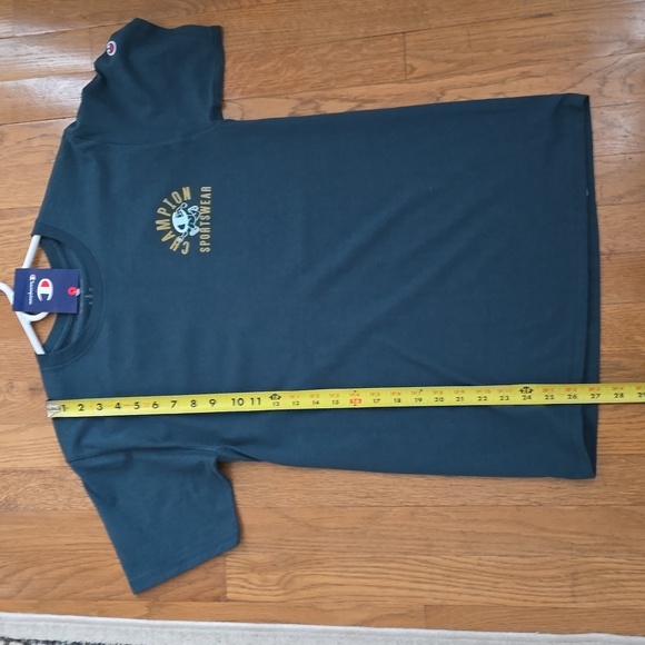 CHAMPION BRAND SIGNATURE MEN'S TEAL GREEN SHORT SLEEVES TEE SHIRT SIZE SMALL - Picture 12 of 16